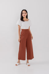 Everdena Puff Sleeves Crop Top