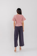 Claudia Bell Top in Dusty Pink