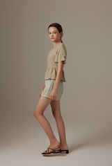 Claudia Bell Top in Sage Green