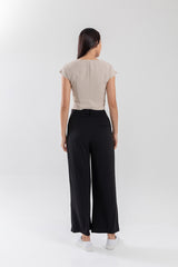 Indiana Pleated Top in Beige