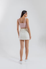Queenie Broderie Top in Pink