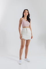 Queenie Broderie Top in Pink