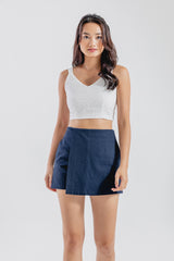 Queenie Broderie Top in White