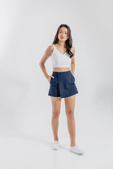 Queenie Broderie Top in White