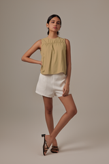 Pauline Sleeveless Top in Sage Green