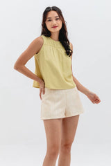 Pauline Sleeveless Top in Yellow