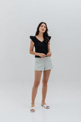 Julia Textured Top in Black