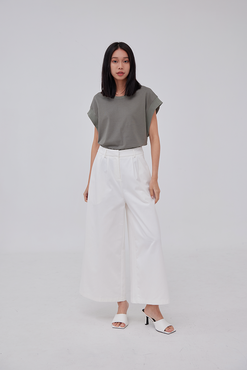 Felicia Drop Shoulder Top in Green