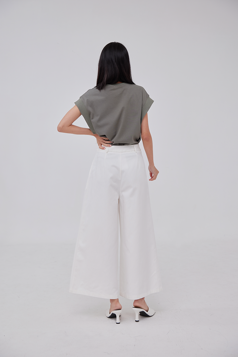 Felicia Drop Shoulder Top in Green