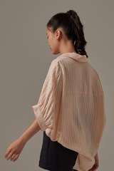 Christine Button Down Shirt in Beige
