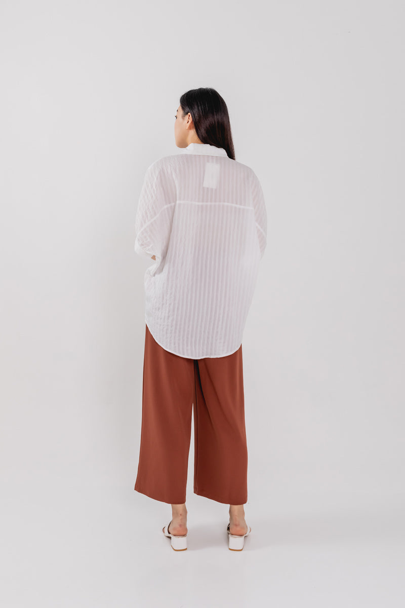 Christine Button Down Shirt in White