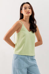 Yolanda Camisole Top in Light Green