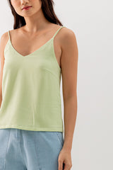 Yolanda Camisole Top in Light Green