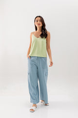 Yolanda Camisole Top in Light Green