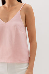 Yolanda Camisole Top in Pink