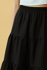 Lexie Tri-Tiered Skirt in Light Blue