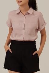 Elowen Collar Button Down Top