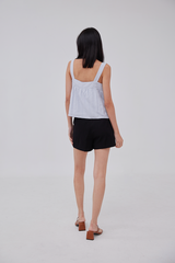 Sara Babydoll Swing Top in Light Blue