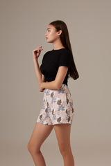 Giselle Twist Front Top in Black