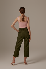 Bloom Crop Top in Baby Pink
