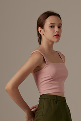 Bloom Crop Top in Baby Pink