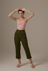 Bloom Crop Top in Baby Pink