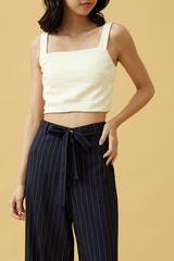 Bloom Crop Top in Cream