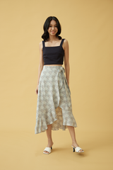 Bloom Crop Top in Dark Blue