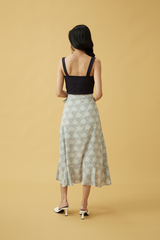 Bloom Crop Top in Dark Blue