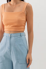 Bloom Crop Top in Orange