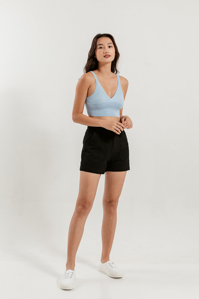 Ellie Low Bralette Top in Periwinkle