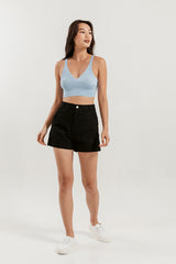 Ellie Low Bralette Top in Periwinkle