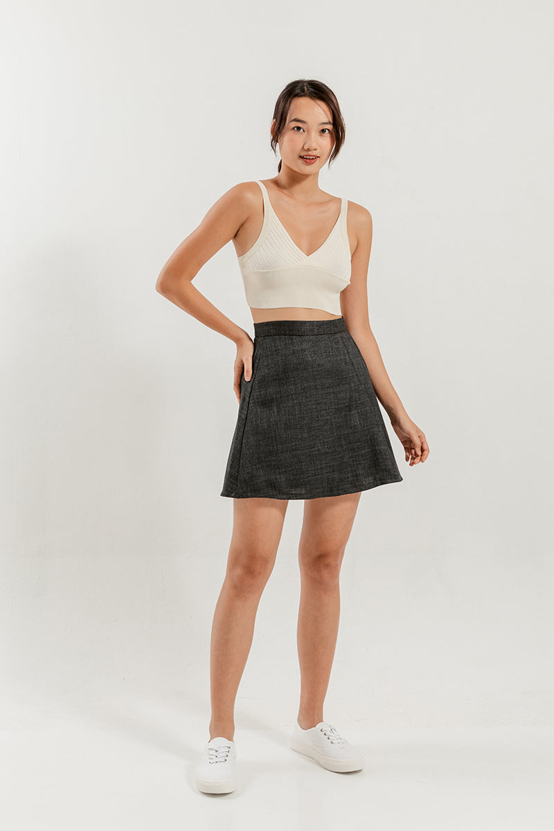 Ellie Low Bralette Top in White