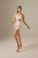 Emery Cropped Top in Sand