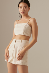 Emery Cropped Top in Sand