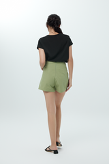 Ramona V-Neck Top in Black