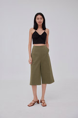 Yanni Padded Knotted Top in Black