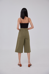 Yanni Padded Knotted Top in Black