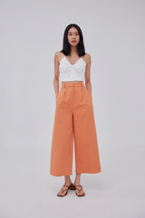 Yanni Padded Knotted Top in White