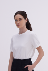 Odella Fitted Top in White