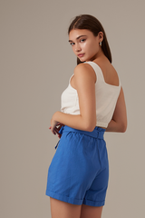 Omel Crop Top in White