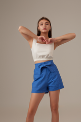 Omel Crop Top in White