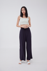 Roxy Checkered Crop Top in Sage