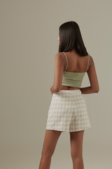 Tracey Fitted Top in Sage Green