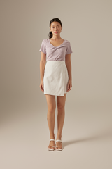 Shelby Knotted Top in Lavender