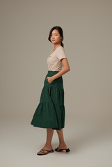 Shelby Knotted Top in Oat
