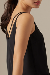 Pearlie Double Strap Cami in Navy