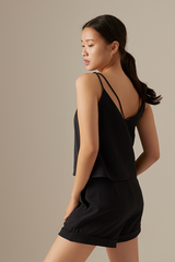 Pearlie Double Strap Cami in Navy