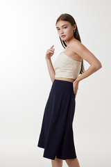 Jezza Gingham Top in Cream