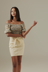 Kayla Floral Smocked Top